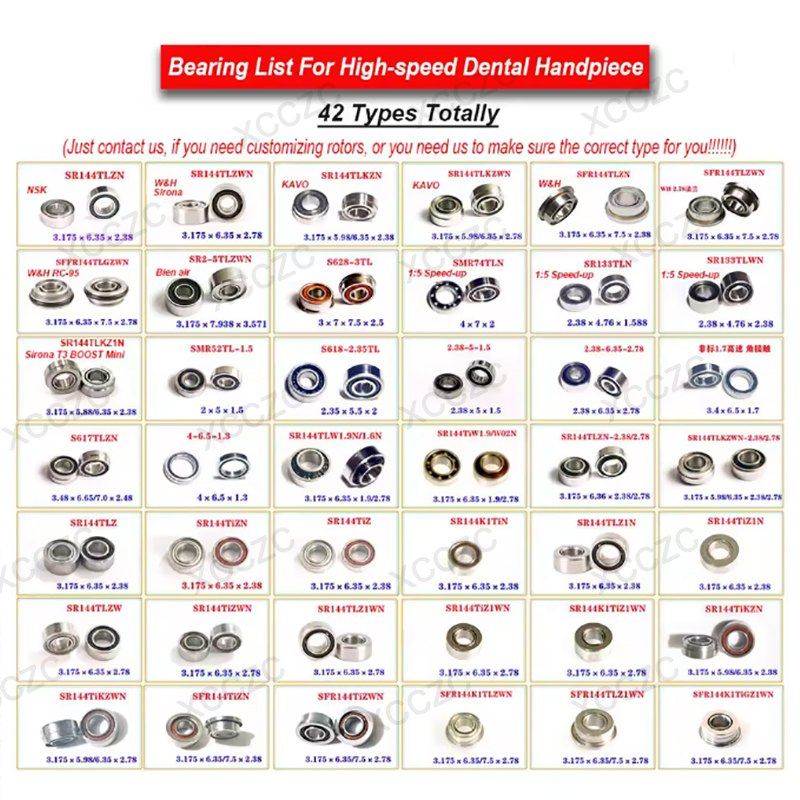 Custom Dental Handpiece Bearing