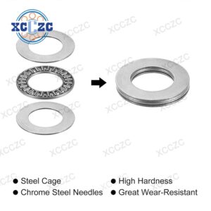 Heavy-Duty AXK2035 20×35×2mm Thrust Needle Roller Bearing with Thrust Washer