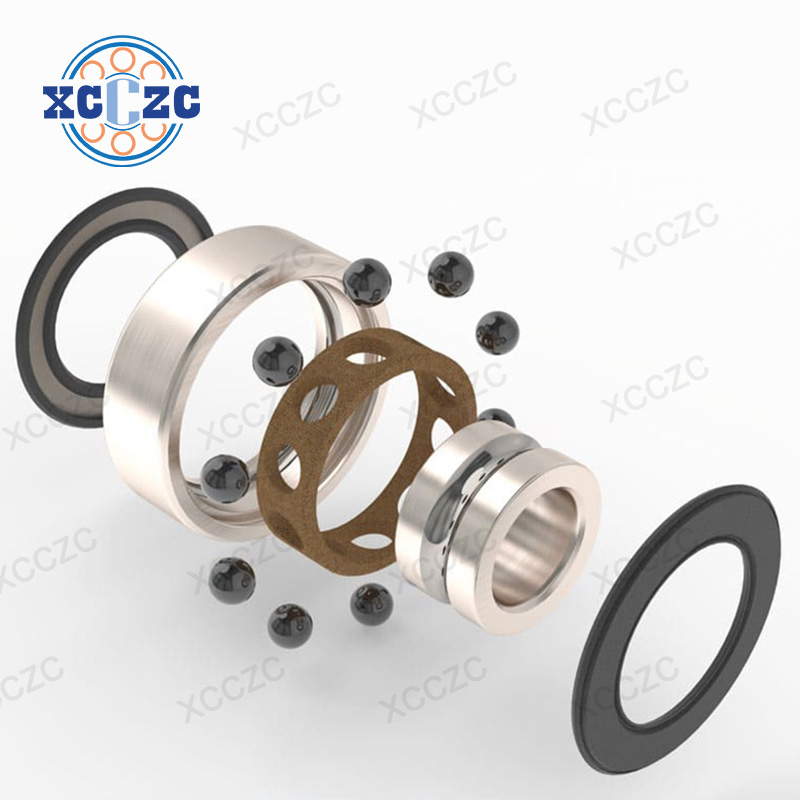 maintenance-free hybrid bearings for electric spindles